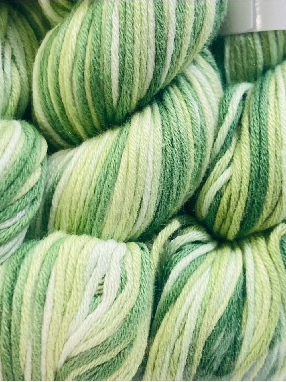 10 NEW (~500g total, ~50g ea.) 100% Cotton Variegated Hanks in  Spring Grasses
